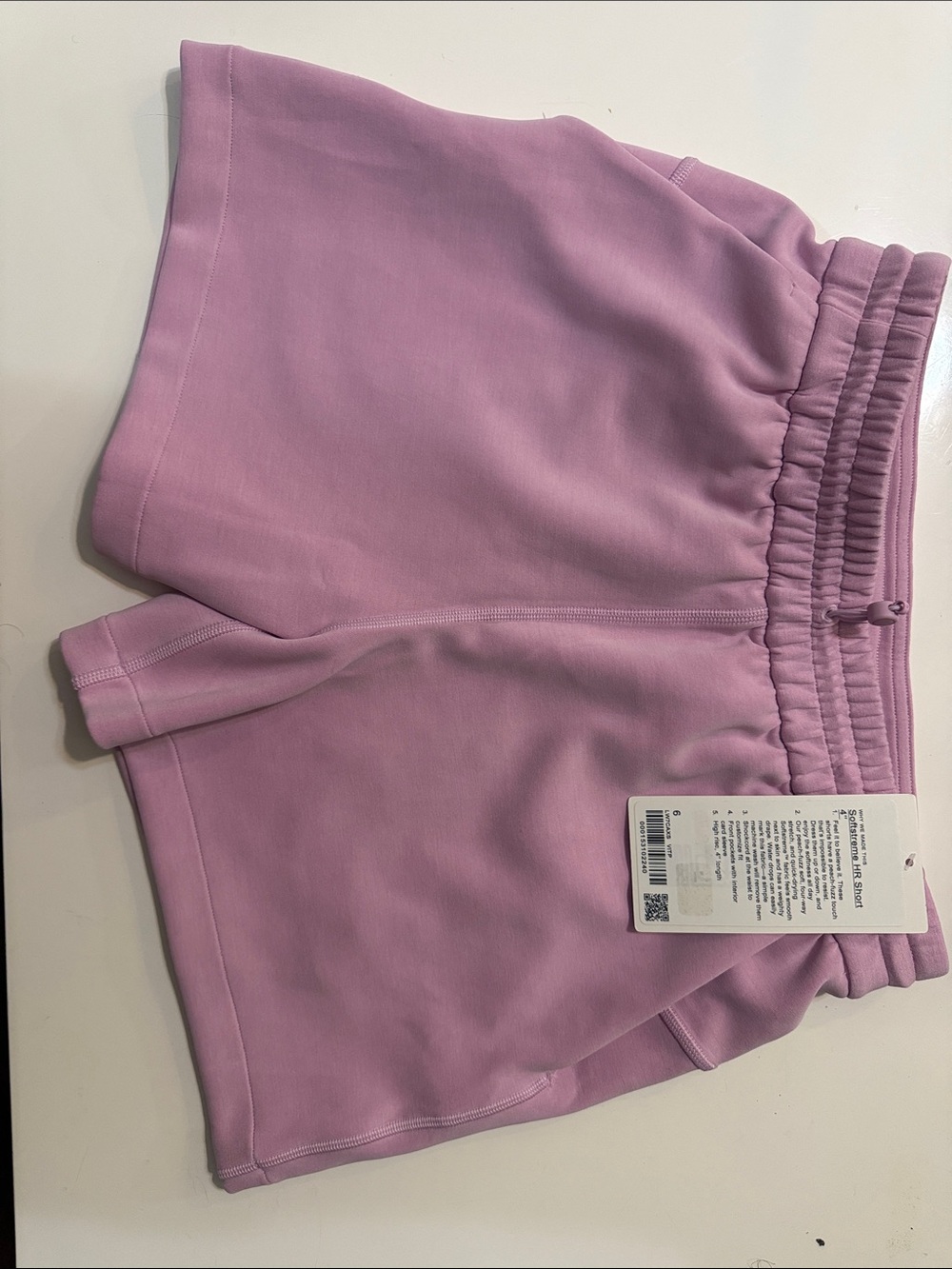 lululemon softstreme HR Lavender Pink Women's Athletic Shorts size 6 - Picture 2 of 5